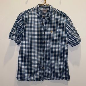 Carhartt relaxed fit short sleeve plaid shirt  - Large